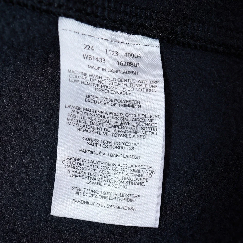 Columbia Benton Springs Fleece Vest Kids Medium 10-12 Black Full Zip WB1433